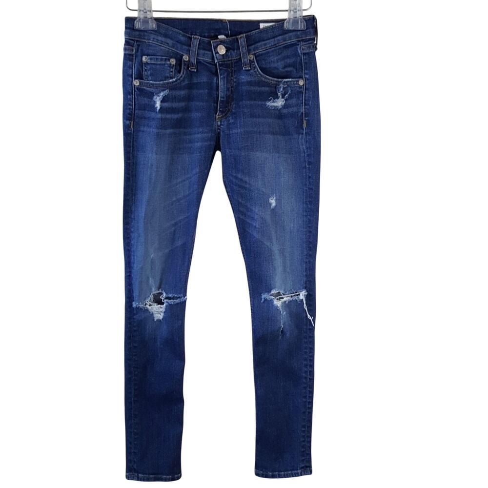 Rag & Bone distressed destroyed Capri jeans Size 24 Excellent condition